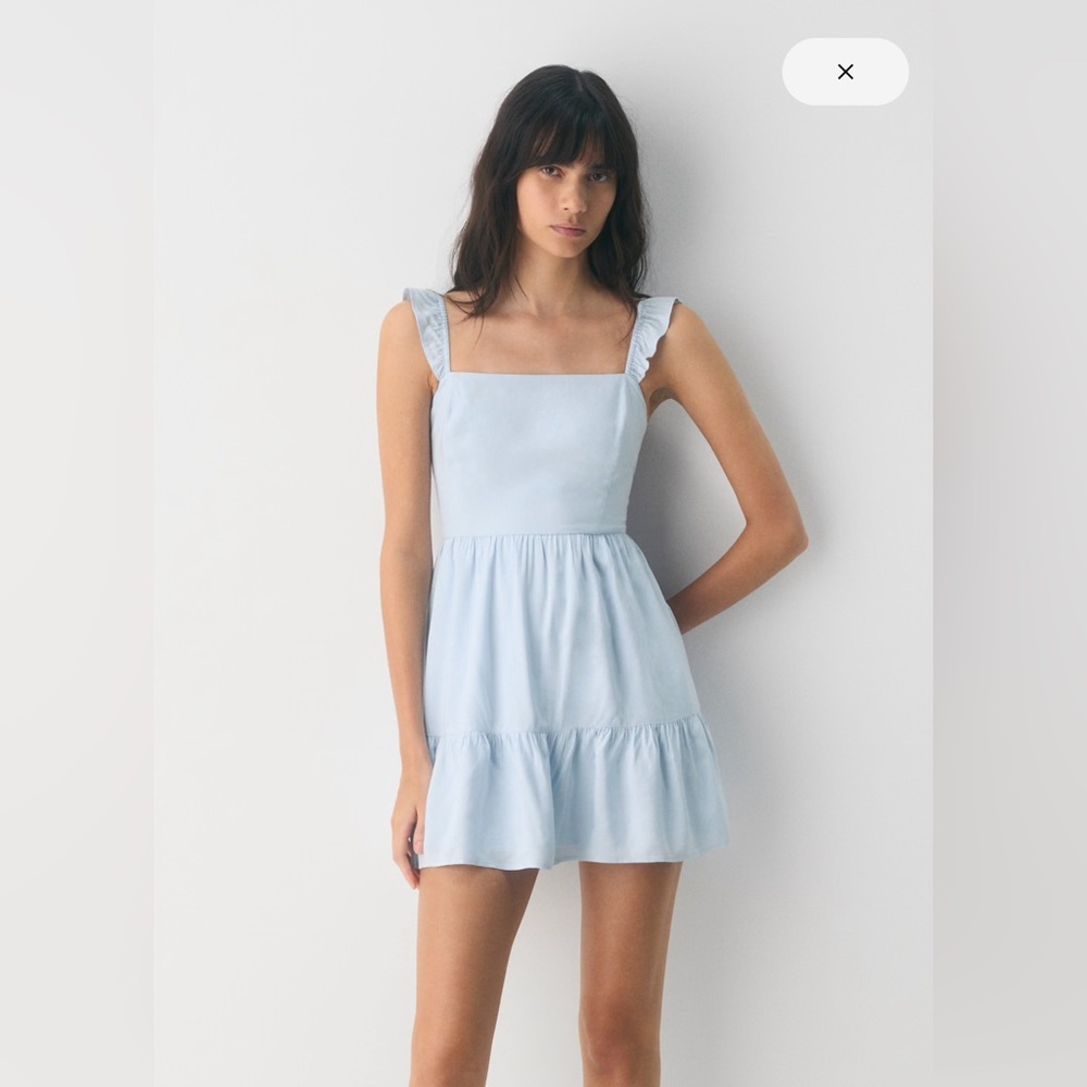 ARITZIA SUNDAY BEST SHORTBREAD VILLA BLUE DRESS. NEW WITH TAGS. NEVER WORN.